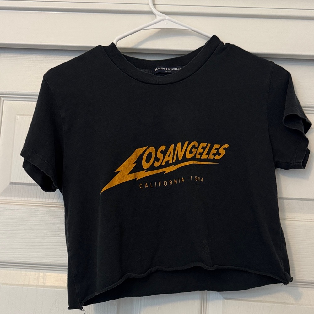 Brandy Melville Black Tee LA